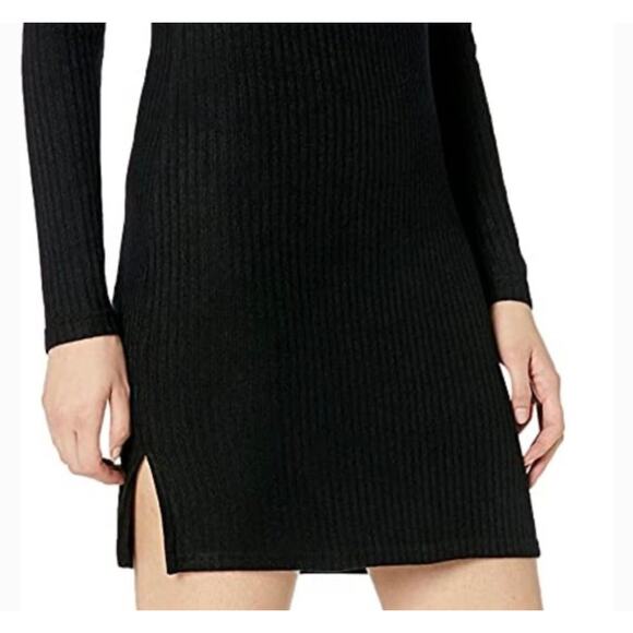 BB DAKOTA BY STEVE MADDEN Ribbed Talking Body Long Sleeve Sweater Dress Med $80 - Picture 3 of 7